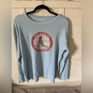 Vintage St. Louis Cardinals Logo Long-Sleeve Shirt, Size XL